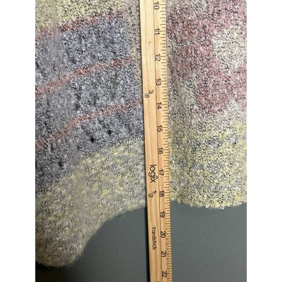 Sincerely Jules Boho Hippie Flower Power Bell Sleeve Crop Oversized Sweater - Picture 6 of 7